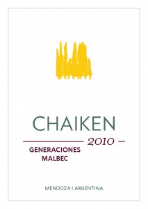 Chaiken Vineyards Malbec wine label