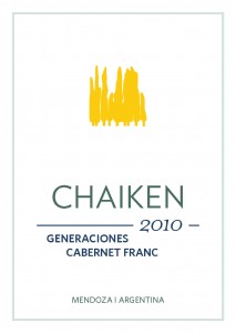 Chaiken Vineyards Generaciones Cabernet Franc wine label